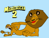 Dibujo Madagascar 2 Alex pintado por Hugogarcia