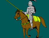 Dibujo Jinete a caballo pintado por yerman   