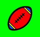 Dibujo Pelota de fútbol americano II pintado por jorgevillalo