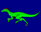 Dibujo Velociraptor pintado por solsaina