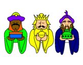 Dibujo Los Reyes Magos 4 pintado por zulemayjose