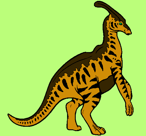 Parasaurolofus con rayas