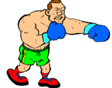 Dibujo Boxeador pintado por oliveryazael