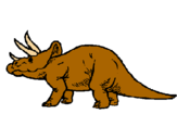 Dibujo Triceratops pintado por serfre