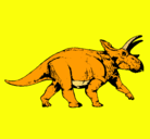 Dibujo Triceratops pintado por fagundez