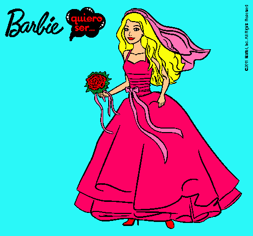 Barbie vestida de novia