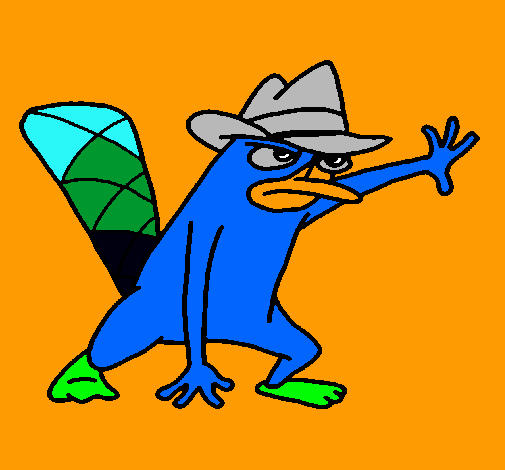 Dibujo Perry 2 pintado por V-BLANCA