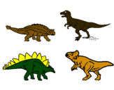 Dibujo Dinosaurios de tierra pintado por sensey