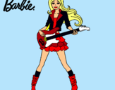 Dibujo Barbie guitarrista pintado por Lola2000