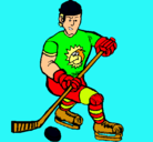 Dibujo Jugador de hockey sobre hielo pintado por mahdi