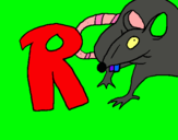Dibujo Rata pintado por 25