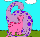 Dibujo Dinosaurios pintado por 222222222222