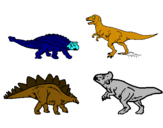 Dibujo Dinosaurios de tierra pintado por alvi