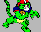 Dibujo Jugador tigre pintado por diegoydulce