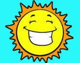 Dibujo Sol sonriendo pintado por betza