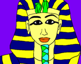 Dibujo Tutankamon pintado por soylomas