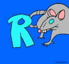 Dibujo Rata pintado por herrero