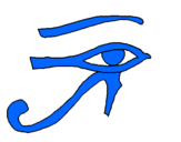 Dibujo Ojo Horus pintado por nicopoludis