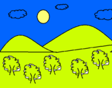 Dibujo Montañas 4 pintado por nenis1