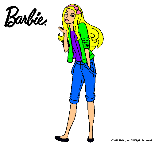 Barbie con look casual