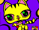 Dibujo Gatito Littlest Pet Shop pintado por gitico2003