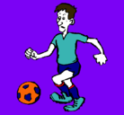 Dibujo Jugador de fútbol pintado por cepy