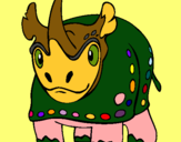 Dibujo Rinoceronte pintado por Orfe