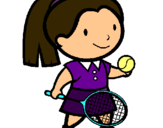Dibujo Chica tenista pintado por sandygcm