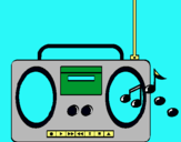 Dibujo Radio cassette 2 pintado por javielito