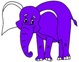 Dibujo Elefante feliz pintado por inmamama