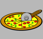 Dibujo Pizza pintado por raul7