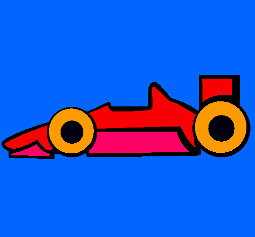 Dibujo Fórmula 1 pintado por haplo