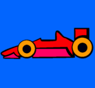 Dibujo Fórmula 1 pintado por haplo