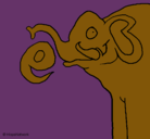 Dibujo Elefante pintado por angiemichell