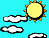 Dibujo Sol y nubes 2 pintado por ansi