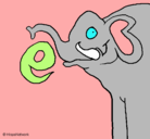 Dibujo Elefante pintado por hrrr