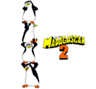 Dibujo Madagascar 2 Pingüinos pintado por giancarlo