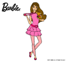 Dibujo Barbie y su mascota pintado por manolita