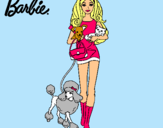 Dibujo Barbie con sus mascotas pintado por gjjkhkh