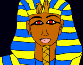 Dibujo Tutankamon pintado por vvluyflufluf