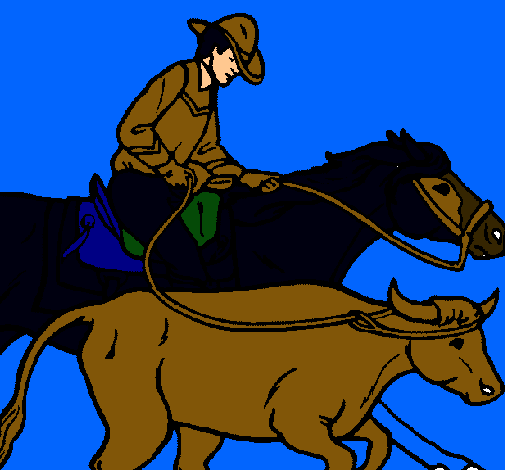 Vaquero y vaca