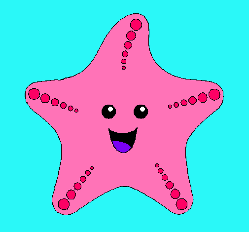 Dibujo Estrella de mar pintado por miniee