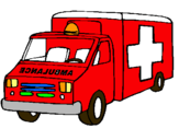 Dibujo Ambulancia pintado por beltran