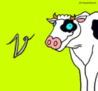 Dibujo Vaca pintado por hrrr