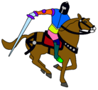 Dibujo Caballero a caballo IV pintado por tonirp