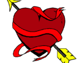 Dibujo Corazón con flecha pintado por mar8038