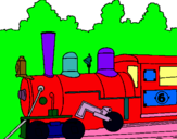 Dibujo Locomotora pintado por rigodon