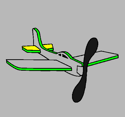 Avión de cartón