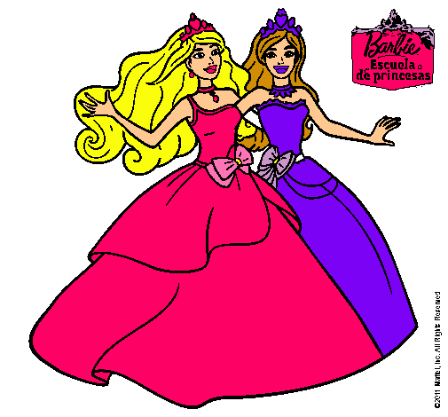 Barbie y su amiga súper felices