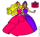 Dibujo Barbie y su amiga súper felices pintado por xxxxxxxxxxxx